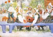 Carl Larsson Kersti-s Birthday oil painting reproduction
